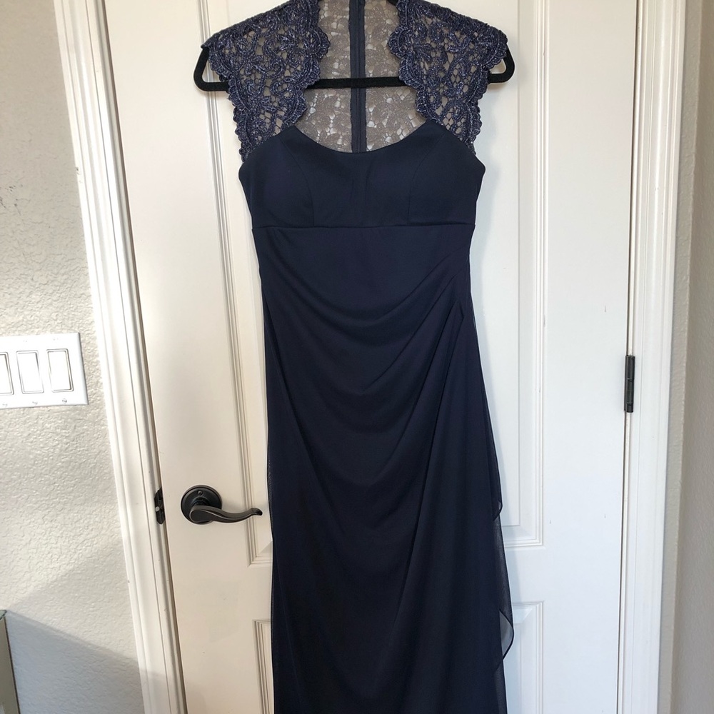Navy Blue Prom Dress